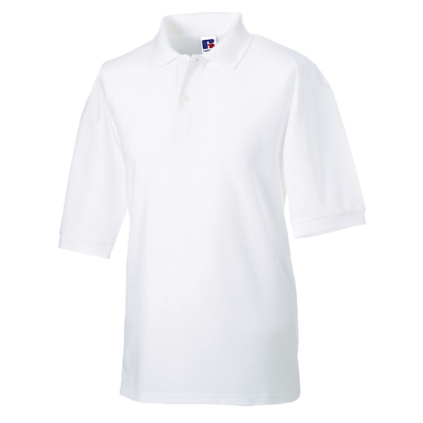 Russell Herr Poloskjorta i Polycotton Pique 3XL Vit White 3XL