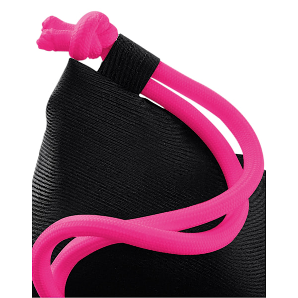 Bagbase Icon dragsnöre väska One Size Svart/Fuchsia Black/Fuchsia One Size