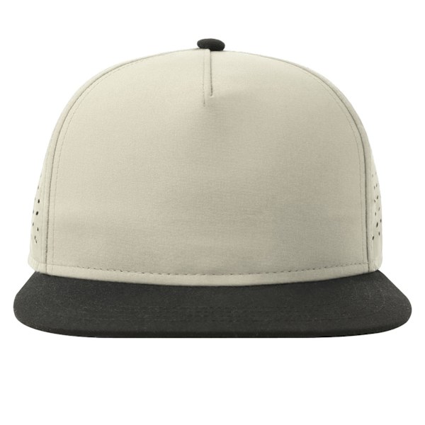 Atlantis Unisex Adult Bank 5 Panel Recycled Snapback Cap One Si Light Grey/Black One Size