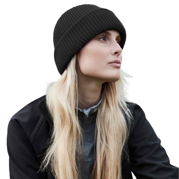 Beechfield Vindtät Återvunnen Mössa En Storlek Svart Black One Size