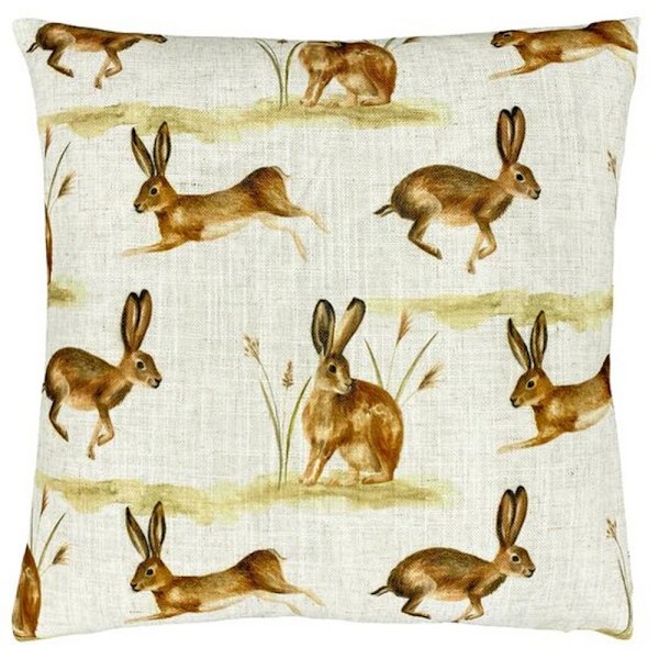 Evans Lichfield Country Hare Kuddeöverdrag En Storlek Kräm/Brun Cream/Brown One Size