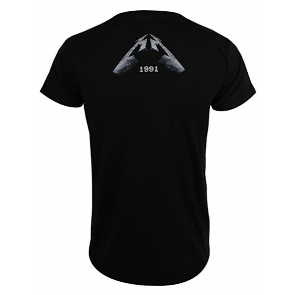 Metallica Unisex Adult Black Album Faded T-Shirt M Svart Black M