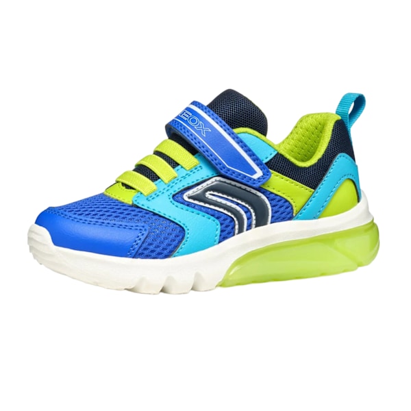 Geox Pojkar Ciberdron Lysande Gymnastikskor 5 UK Barn Royalblå/Lime Royal Blue/Lime 5 UK Child
