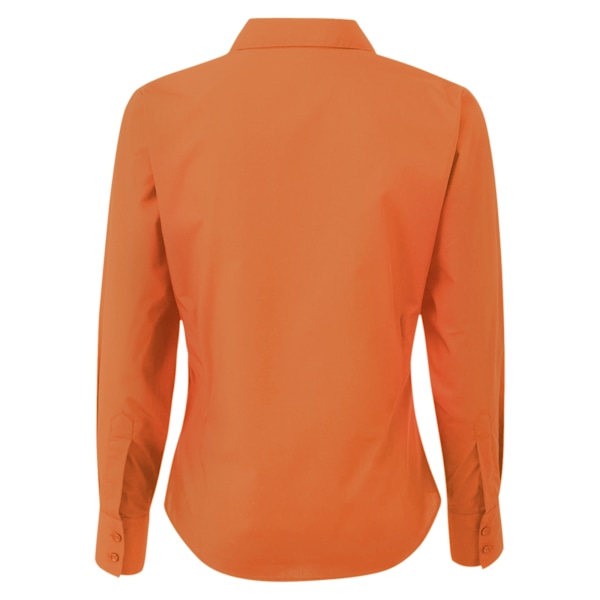 Premier Dam/Dam Poplin Långärmad Blus 20 Orange Orange 20