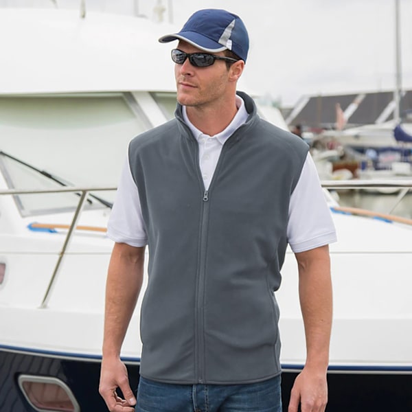 Result Core Herr Micro Fleece Gilet XS Charcoal Charcoal XS