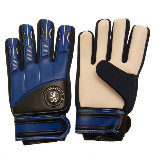 Chelsea FC Barn/Barnvaktens handskar 67 mm - 73 mm Svart/Blå Black/Blue 67mm - 73mm