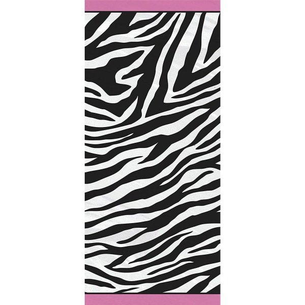Unik fest Zebra Print Cellophane Party Bag (20-pack) En Black/White One Size