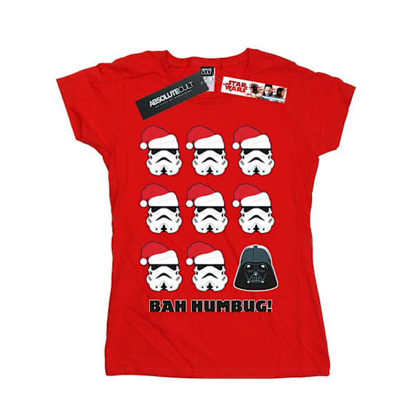 Star Wars Dam/Kvinnor Jul Humbug Bomull T-shirt M Röd Red M