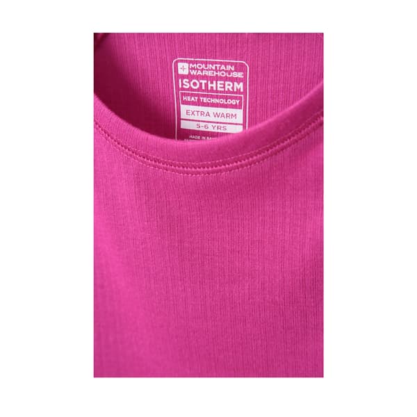Mountain Warehouse Talus Underställströja med Rund Hals för Barn Pink 13 Years