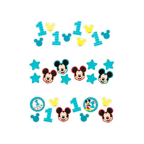 Disney Fun Mickey Mouse 1:a födelsedag Confetti One Size Blå/Yel Blue/Yellow One Size
