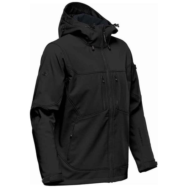 Stormtech Mens Epsilon 2 Hooded Soft Shell Jacket M Black/Graph Black/Graphite Grey M