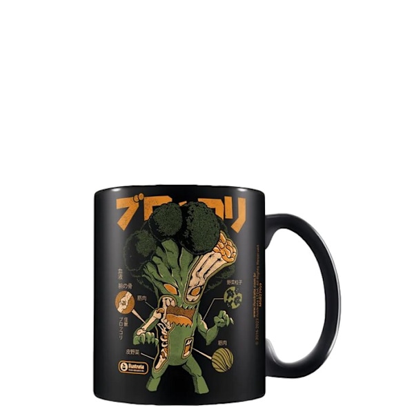 Ilustrata Broccozilla Röntgenmugg En Storlek Svart Black One Size