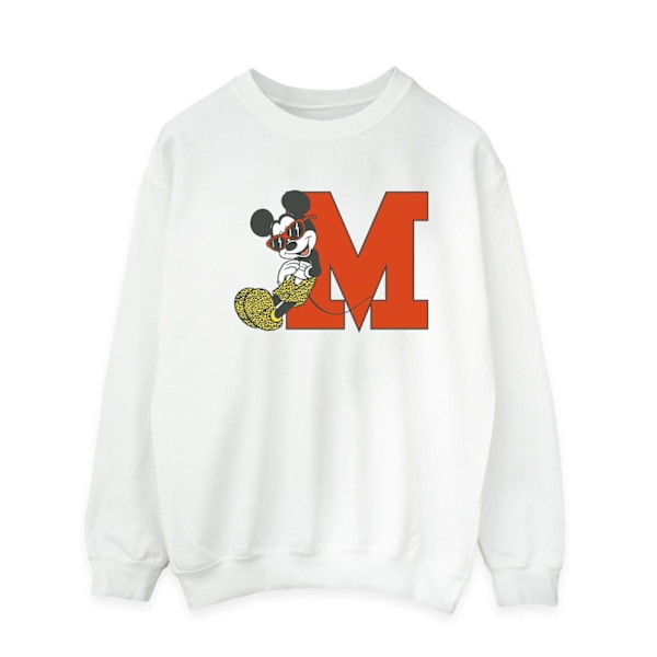 Disney Herr Mickey Mouse Leopard Byxor Sweatshirt S Vit White S