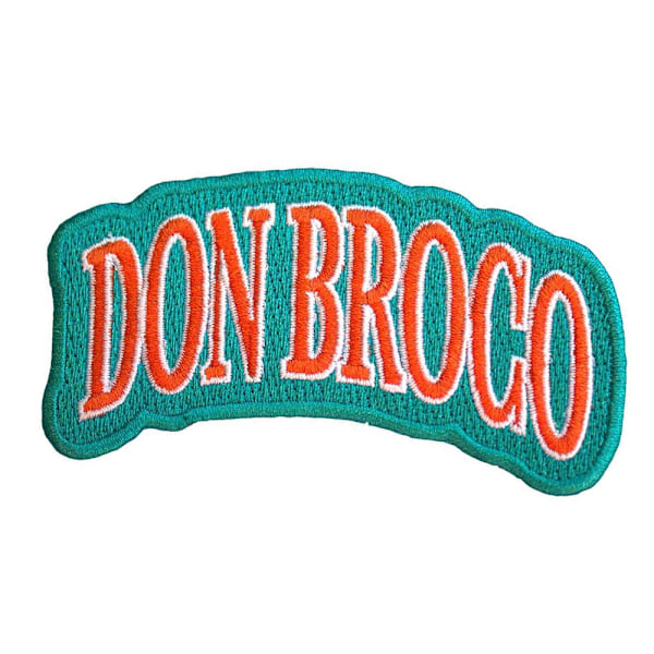 Don Broco Vävd Logotyp Strykjärnslapp En Storlek Grön/Orange Green/Orange One Size