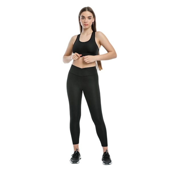 Lookus Dam/Dam Cross Front Leggings L Svart Black L