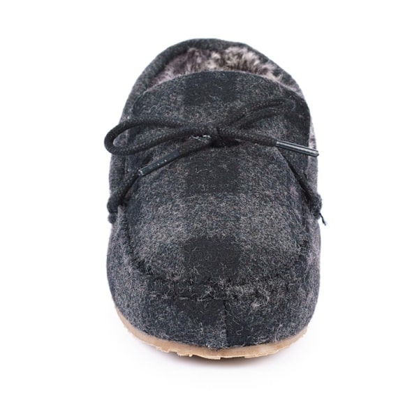 Lazy Dogz Barn/Barn Moccasin Tofflor 3 UK Svart Black 3 UK