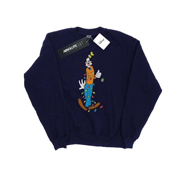 Disney Goofy Julbelysning Sweatshirt XXL Marinblå Navy Blue XXL