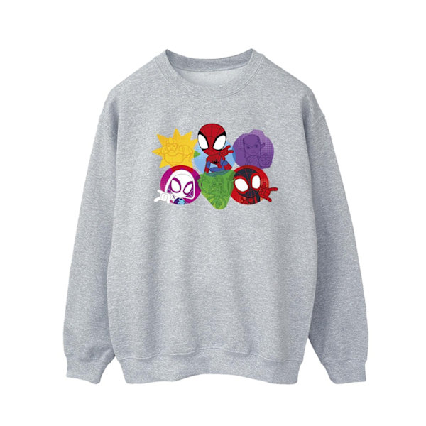 Marvel Herr Spidey And His Amazing Friends Faces Sweatshirt M S Sports Grey M