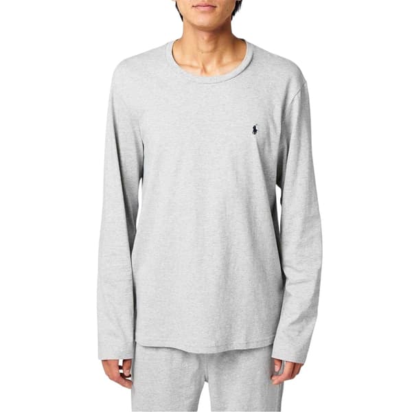 Ralph Lauren Herr Bomull Lounge Topp S Ljusgrå Heather Grey S