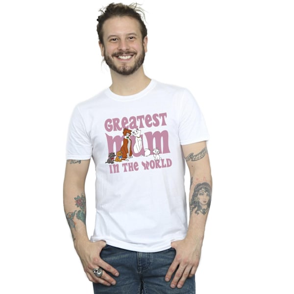 Disney The Aristocats Greatest Mum T-shirt M Vit White M