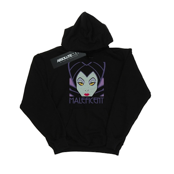 Disney Herr Maleficent Cropped Head Hoodie S Svart Black S