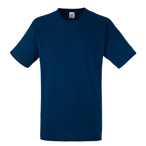Fruit Of The Loom Mens Heavy Weight Belcoro® Cotton Short Sleev Navy XL