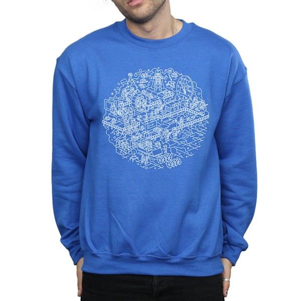 Star Wars Jul Dödsstjärnan Sweatshirt 3XL Royal Blue Royal Blue 3XL