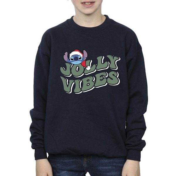 Disney Boys Lilo & Stitch Jolly Chilling Vibes Sweatshirt 3-4 år Navy Blue 3-4 Years