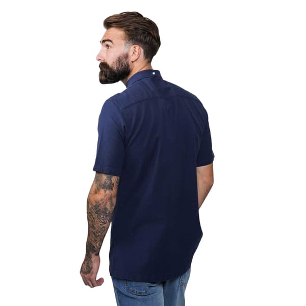 Firetrap Herr Klassisk Oxford Skjorta L Marinblå Navy L