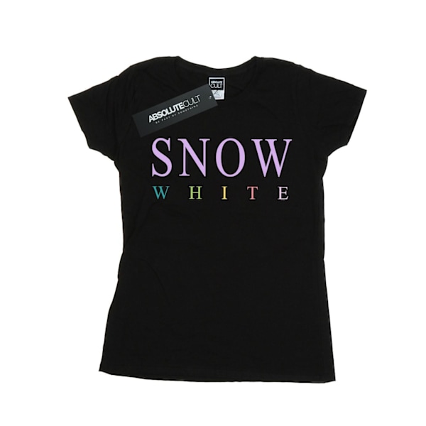 Disney Princess Dam T-shirt i bomull med Snow White-motiv för kvinnor Black L