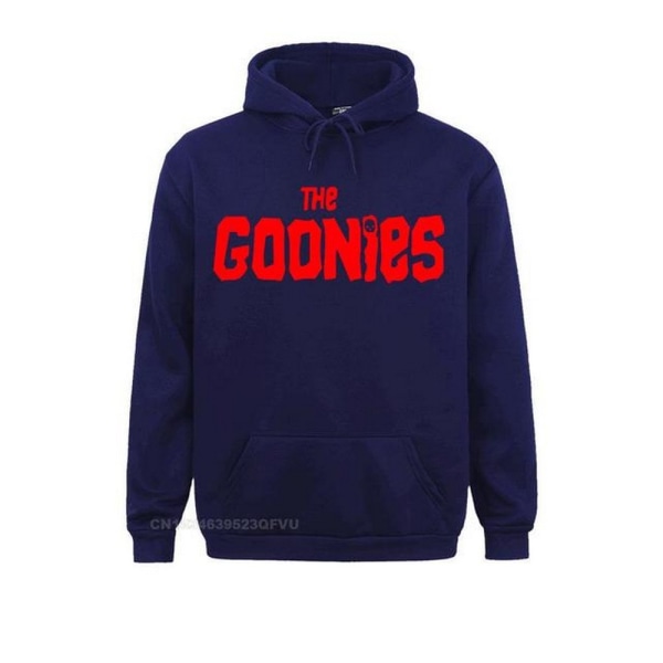 The Goonies Logo Hoodie för män XL Marinblå Navy XL