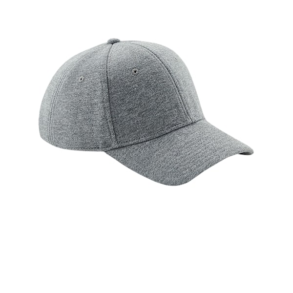 Beechfield Unisex Jersey Athleisure Baseball Cap One Size Heath Heather Grey One Size