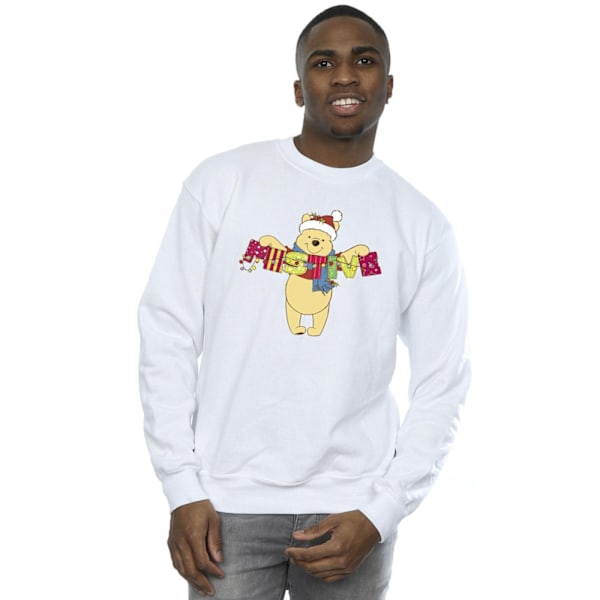 Disney Winnie The Pooh Jultröja för Herr 4XL Vit White 4XL