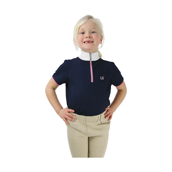 Little Rider Girls Susan Show Shirt 7-8 år Marinblå Navy 7-8 Years