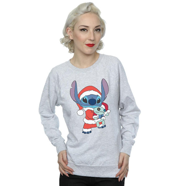 Disney Dam/Kvinnor Lilo Och Stitch Stitch Jultröja Sports Grey L
