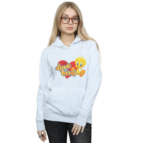 Looney Tunes Dam/Damer Tweety Pie Alla Hjärtans Dag Kärleksfågel Sports Grey M