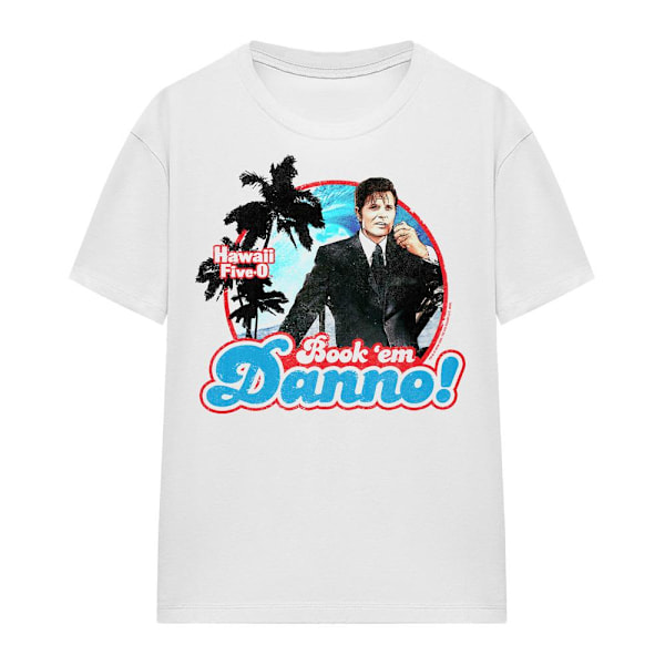 Hawaii Five-0 Unisex Vuxen Book Em Danno T-Shirt S Vit White S