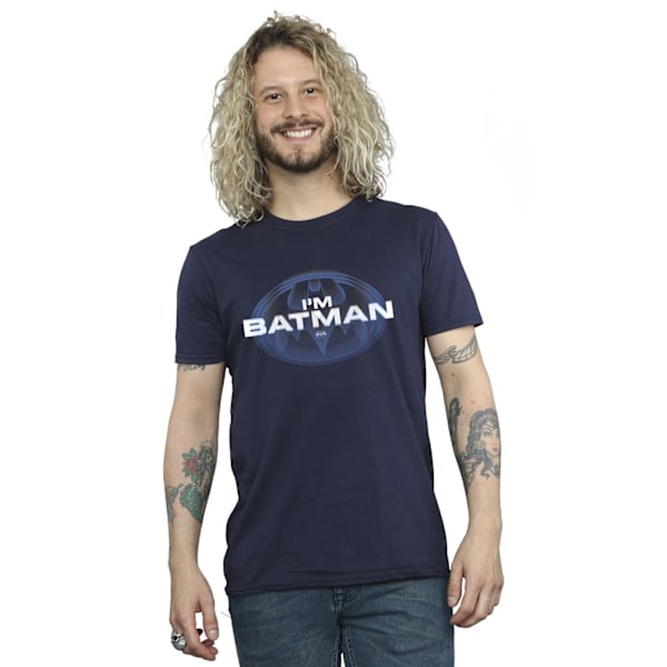 DC Comics Herr The Flash I´m Batman T-Shirt L Marinblå Navy Blue L