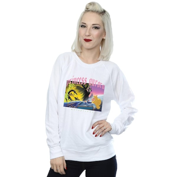 Disney Dam/Kvinnor Törnrosa Och Maleficent Sweatshirt White XXL