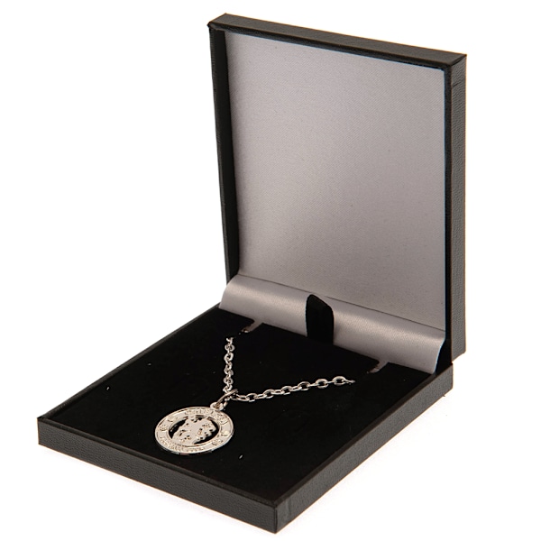 Chelsea FC Crest Halsband & Hänge One Size Silver Silver One Size