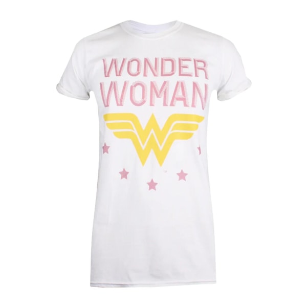 Wonder Woman Dam/Dam Stars T-shirt i bomull M Sportsgrå Sports Grey M