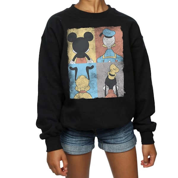 Disney Girls Mickey Mouse Four Backs Sweatshirt 12-13 år Svart Black 12-13 Years