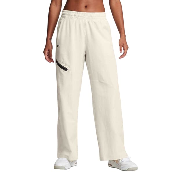 Under Armour Dam/Kvinnor Unstoppable Woven Zip Pocket Relaxed White 8 UK