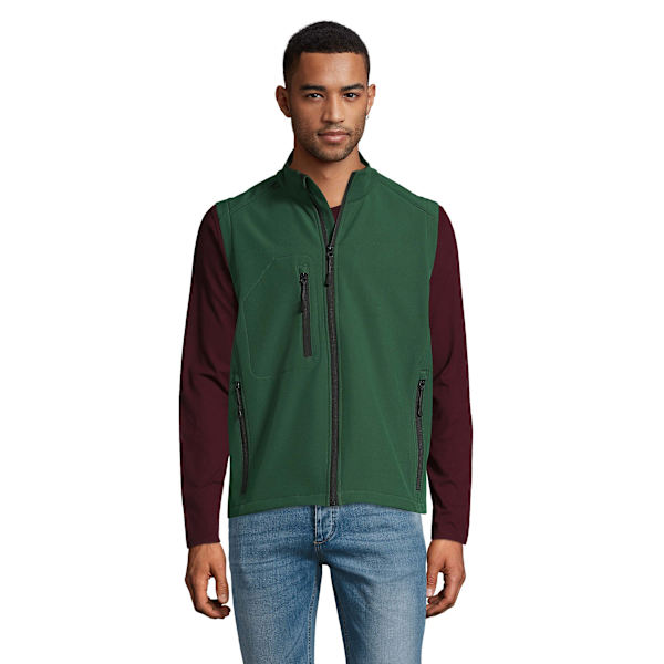 SOLS Herr Rallye Soft Shell Bodywarmer Jacka M Flaskgön Bottle Green M