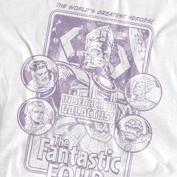 Fantastic Four Dam T-shirt L Vit White L