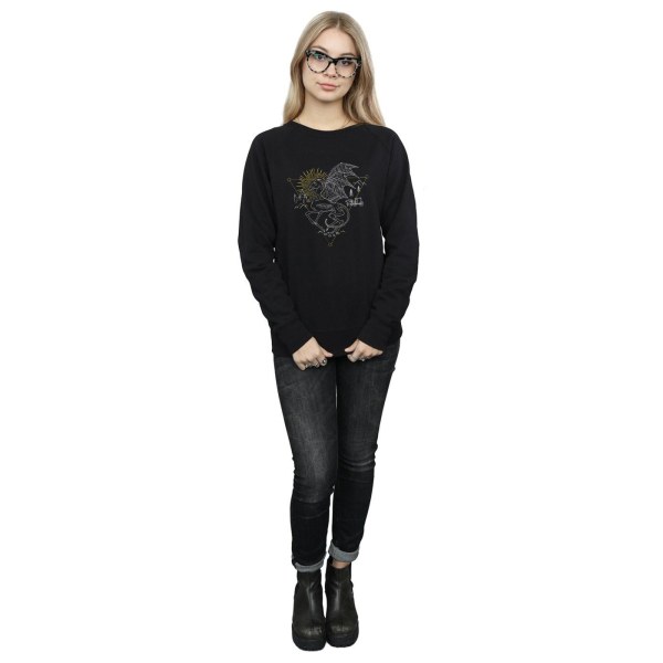 Harry Potter Dam/Dam Thestral Line Art Sweatshirt XL Svart Black XL