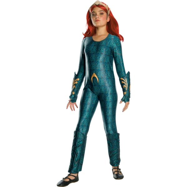 Aquaman Girls Deluxe Mera Costume 3-4 Years Green Green 3-4 Years