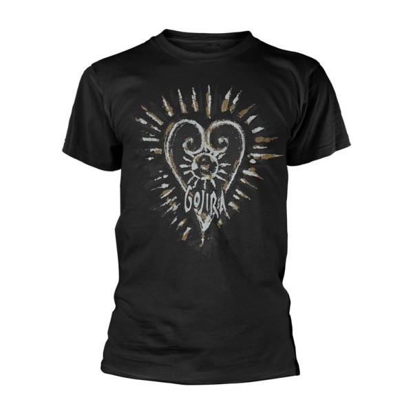 Gojira Unisex Adult Fortitude Heart Organic Cotton T-Shirt S Svart Black S