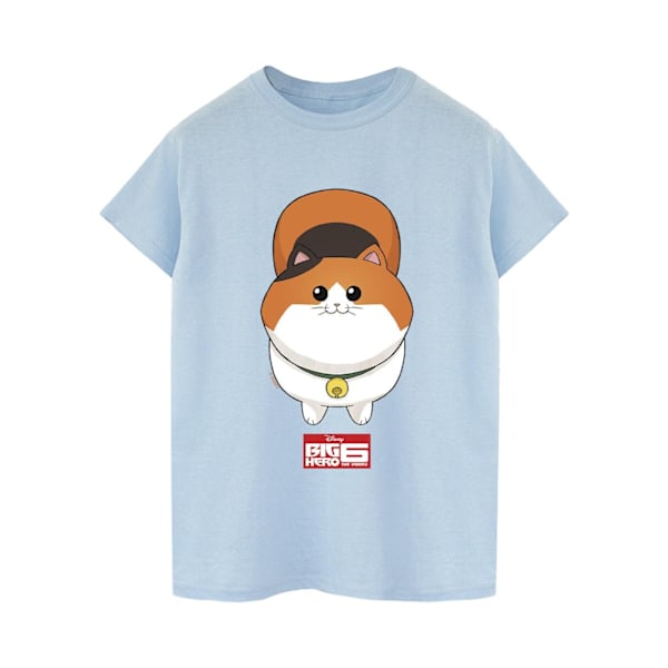 Disney Dam/Kvinnor Big Hero 6 Baymax Kitten Face Bomull Boyfriend T-Shirt XXL Baby Blue Baby Blue XXL