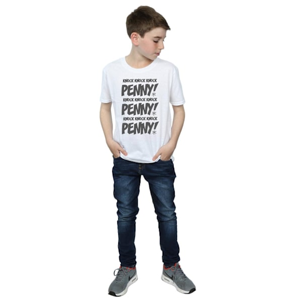 The Big Bang Theory Pojkar Knock Knock Penny Bomulls T-Shirt 5-6 År White 5-6 Years